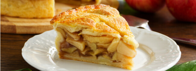 Torta integral de maçã com linhaça